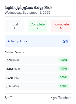 تقارير الأطفال